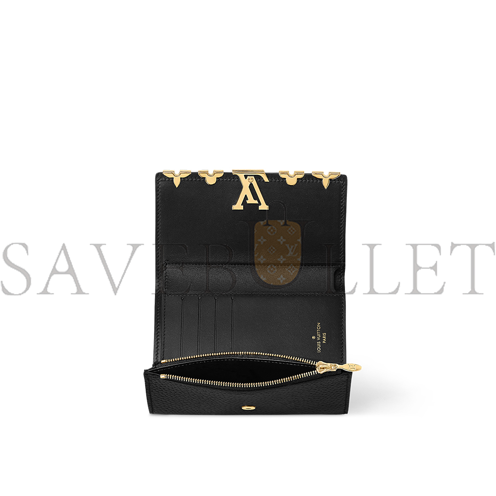 l**is V*t*n capucines compact wallet m82764 (13*9*3cm)